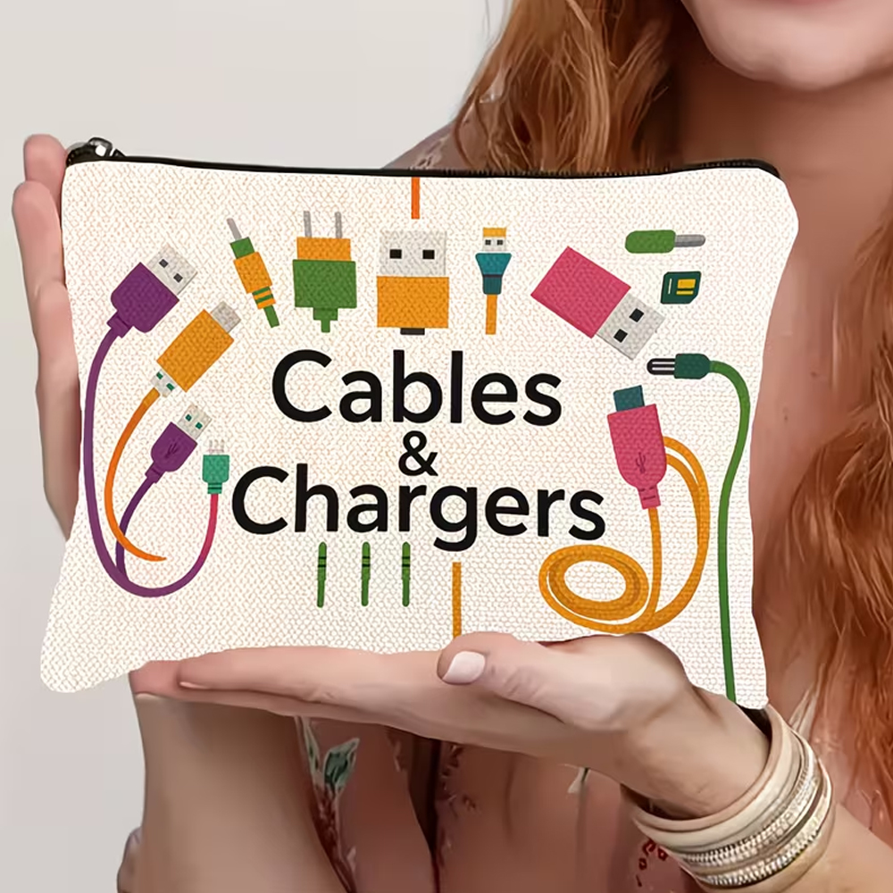 Tech Accessories Icon - Teknoloji Aksesuarları Saklama Çantası - Seyahat
