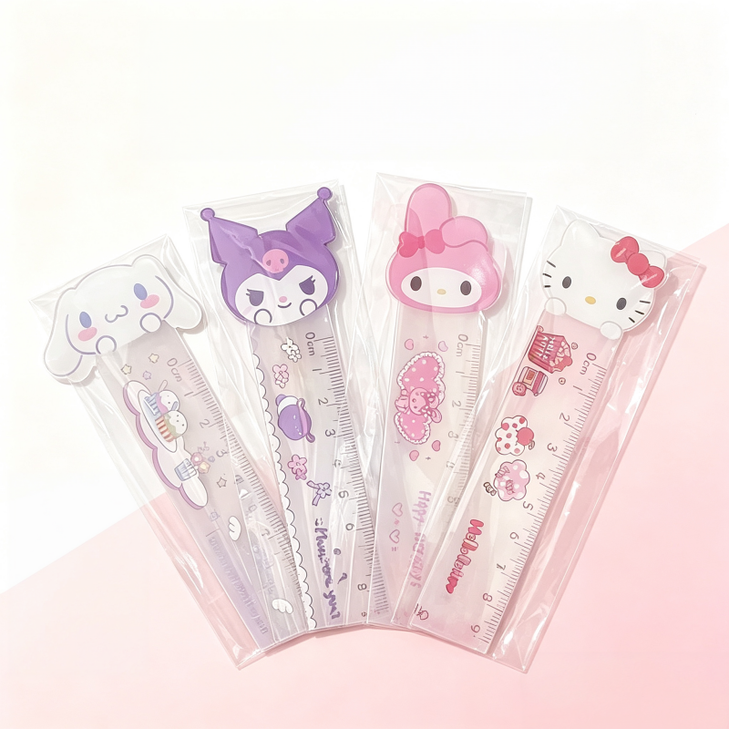 Tech Office Accessories - Cinnamoroll Cetvel Sevimli Sanrio Düz Kenarlı