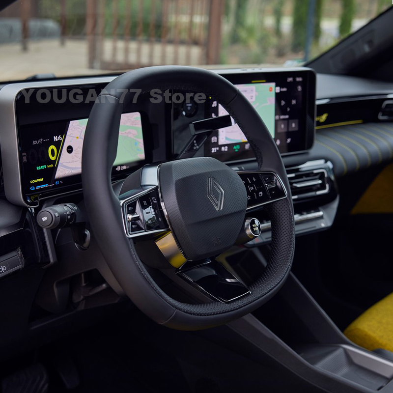 Tech Accessories Hub - Deri Araba Direksiyon Kapağı Renault 5