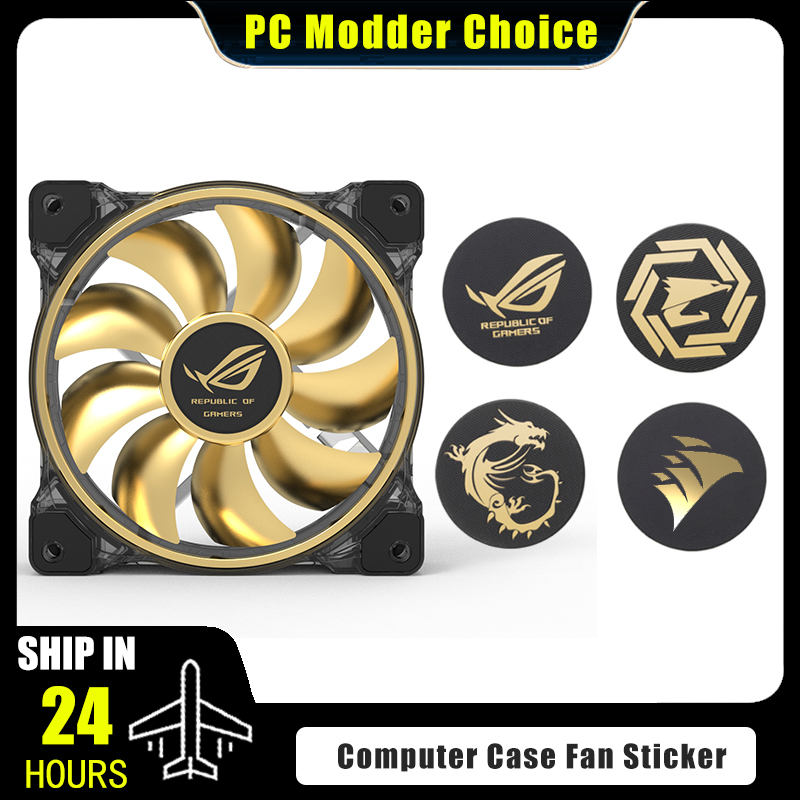 Tech Accessories Pc - Bilgisayar Kasası Fanı logo çıkartması, ROG