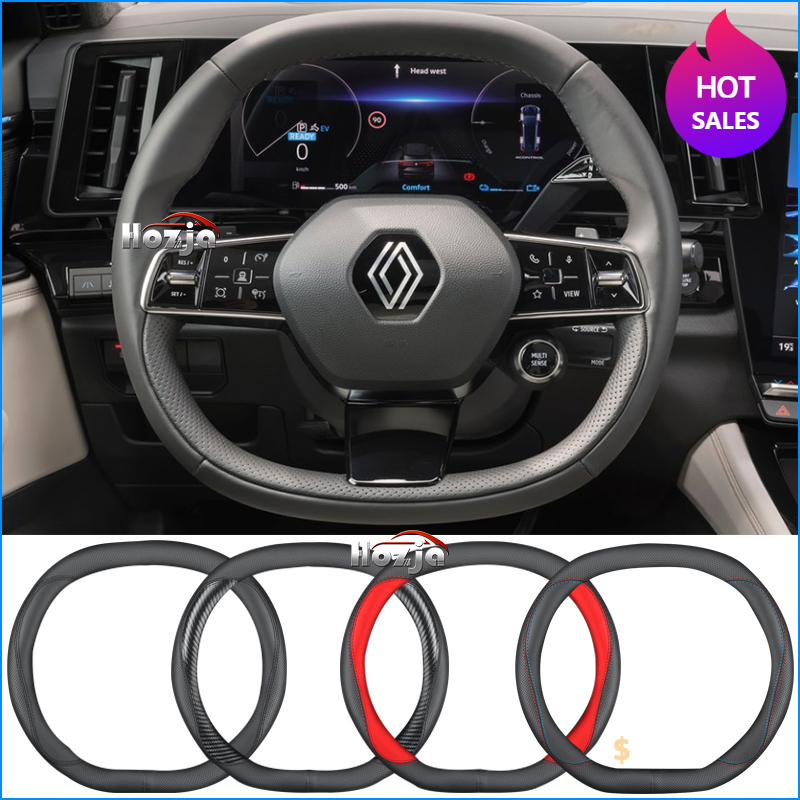 Tech Accessories Hub - Deri araba direksiyon kılıfı Renault Rafale