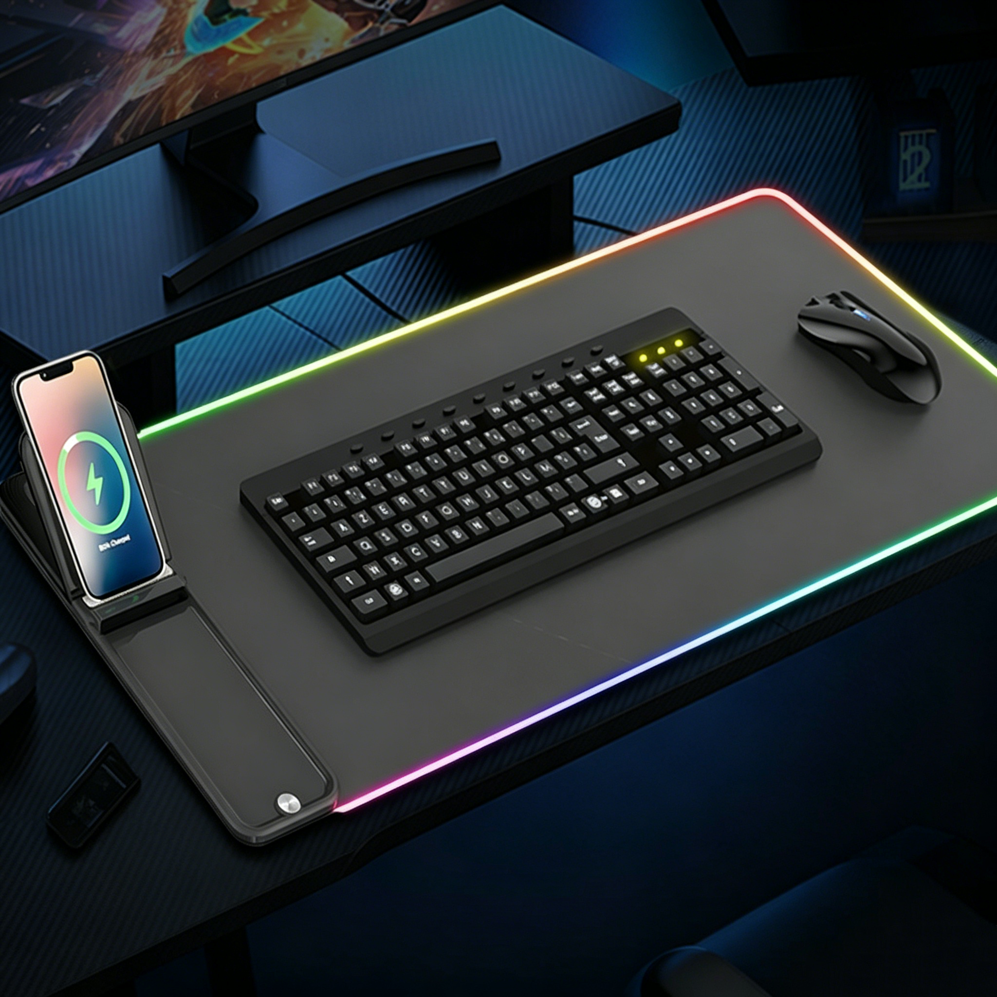 Mouse Charging Pad - H18 15W Hızlı Şarjlı Klavye Kablosuz