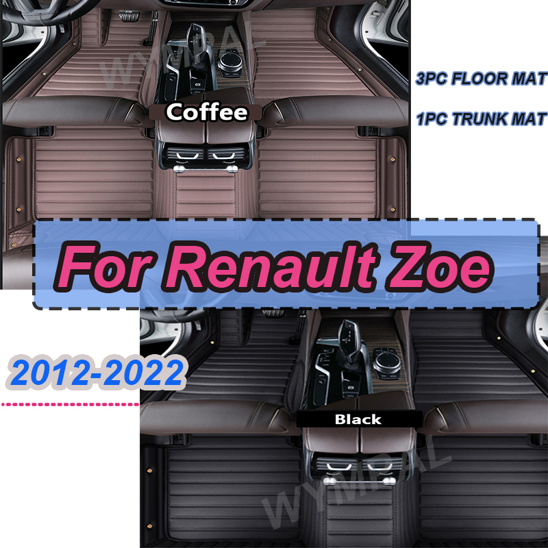 Tech Accessories Luxury - LÜKS Deri Araba Paspaslar Renault Zoe