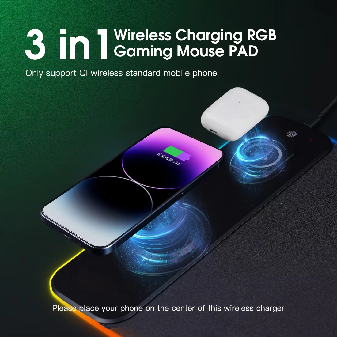3'ü 1 arada Manyetik Kablosuz  - Mouse Charging Pad incelemesi ve fiyatı