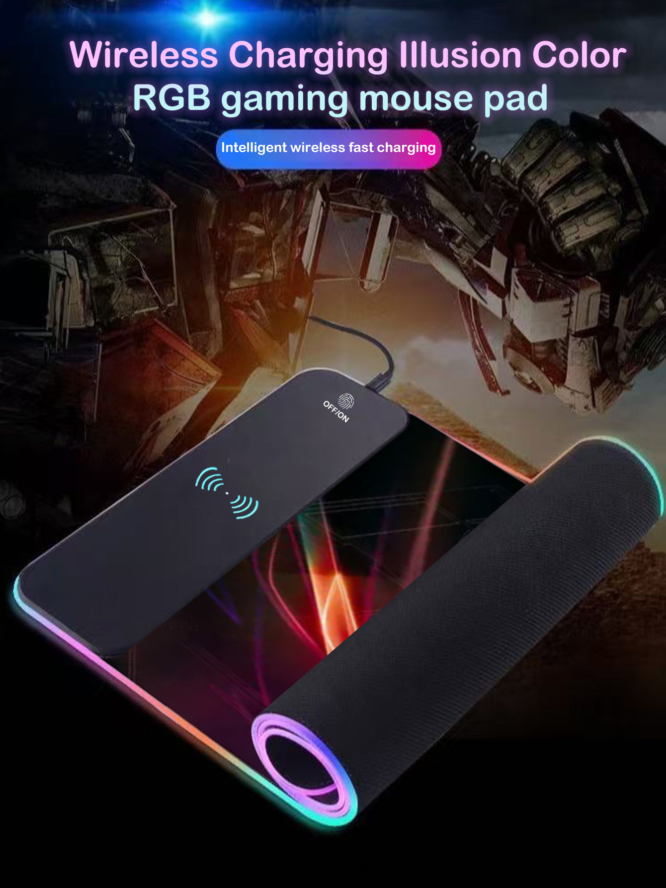 RGB Işıklı Çok Fonksiyonlu 15W - Mouse Charging Pad incelemesi ve fiyatı