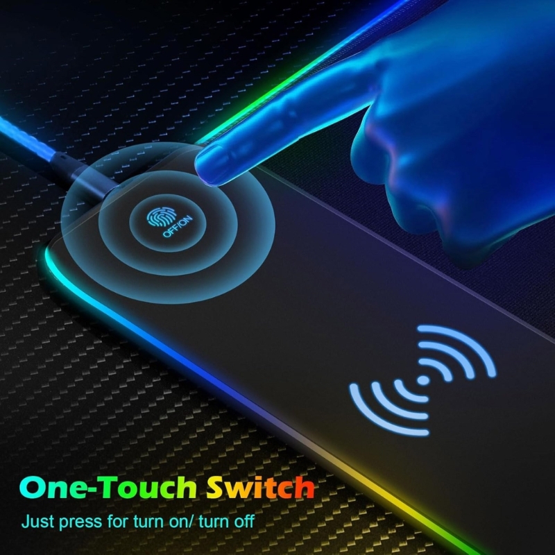 96GE LED oyun Mouse Pad 15W ka - Mouse Charging Pad incelemesi ve fiyatı