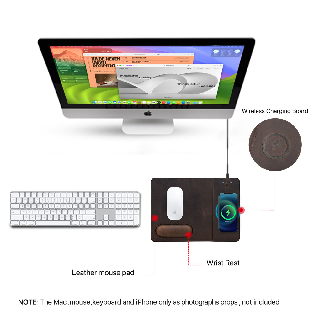 15W telefon kablosuz hızlı şar - Mouse Charging Pad incelemesi ve fiyatı