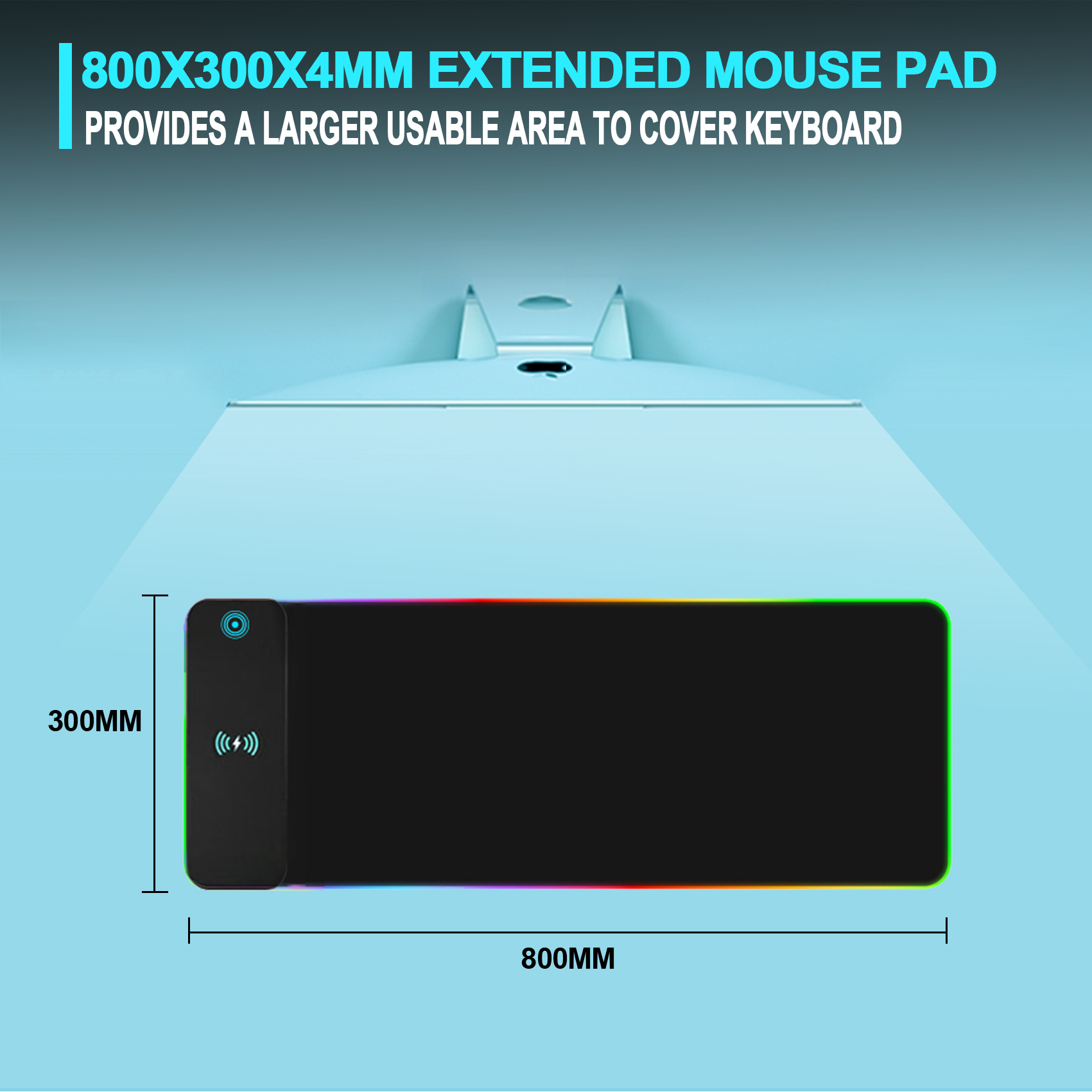Kablosuz Şarjlı RGB Oyun Mouse - Mouse Charging Pad incelemesi ve fiyatı